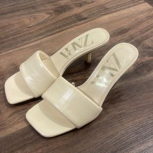 Zara cream heels (never worn)